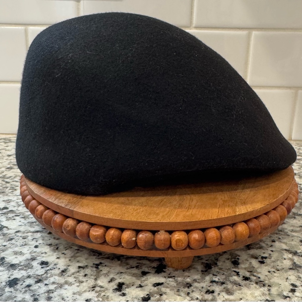 Dockers Black Wool‎ Hipster News Boy Hat Size S/M